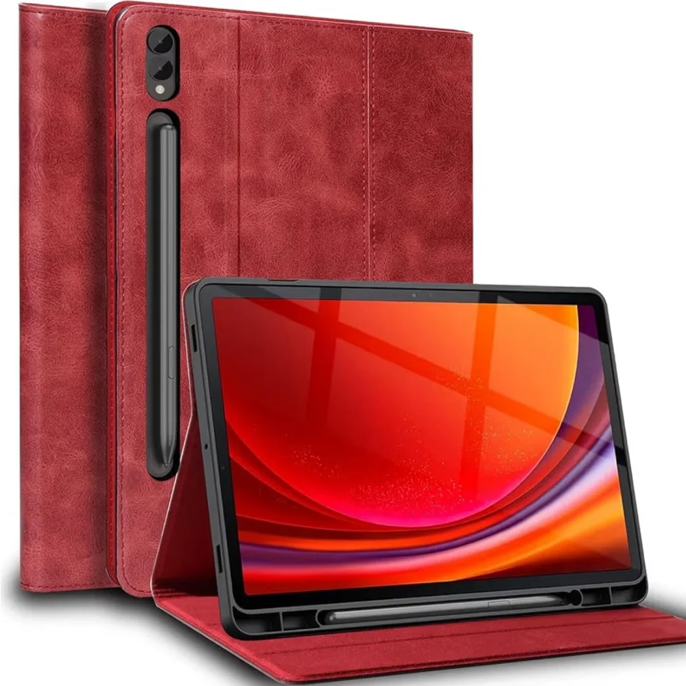 Samsung Galaxy Tab S9 Plus/S10 Plus/S9 FE+ 12.4inch Case with S Pen Holder 2023